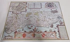 Sussex - by John Speed - 1610 Reprint - Antique Maps of Britain Series - 1970s