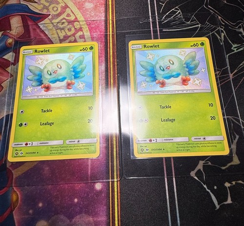 Rowlet SV2/SV94 Shiny Rare Hidden Fates Shiny Vault Pokemon Holo Near Mint (2)