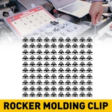 100 Pcs Rocker Door Moulding Clip With Sealer Fasteners Clip For GM 11571175