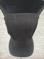 Bozzolo Strapless Crop Top NEW Size Medium Wired Ribbed