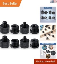 Universal 8-Pack Mic Stand Adapters - Compatibility with 1/4, 3/8 5/8 Threads