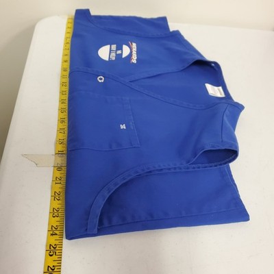 Menards Unisex Button Front Employee Vest Size XL Blue Career Work