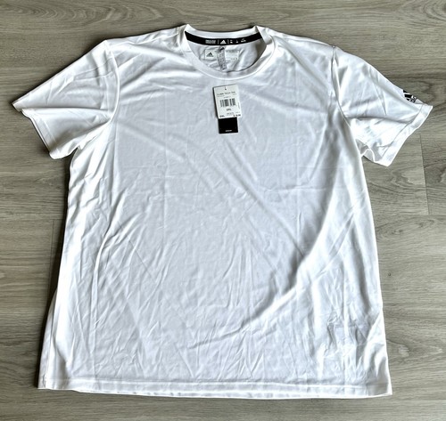 Size 2XL - adidas Clima Tech Men’s Short Sleeve Shirt CZ0131 White NWT No Bag