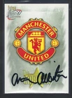 FUTERA 1999 - ARTHUR ALBISTON - MAN UTD -HAND SIGNED CLUB CREST CARD