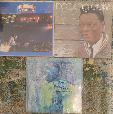 Nat King Cole - 3 LP LOT.  Love Is Here To Stay, Nature Boy, At The Sands  VG++