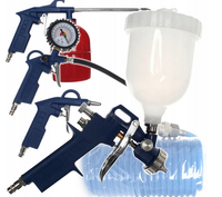 Druckluft Werkzeug Set Kompressor ReifenfüLler Lackierpistole Schlauch 5M 5Tlg