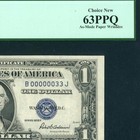 (2 DIGIT - BINARY -6 IN A ROW ) $1 1935 (00000033) Silver Cert (PCGS - 63PPQ)