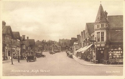 HIGH STREET, HASLEMERE, ALTE SURREY POSTKARTE (7086/25/W10)