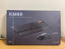 NEW PROTOARC KM60 ERGONOMIC BLUETOOTH KEYBOARD MOUSE COMBO  TRIPLE CHANNEL USB