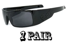 Retro Locs Black OG Biker Shades Original Gangster Shades Mens Sunglasses UV400