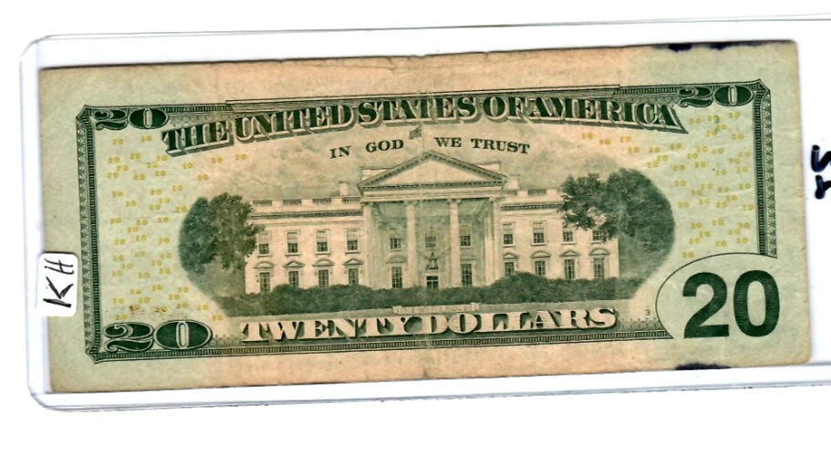 $20 "MISSING GREEN SEAL" (RARE NOTE) 2004-A $20"MISSING GREEN SEAL" RARE!!!!!!!! - Image 3 of 3