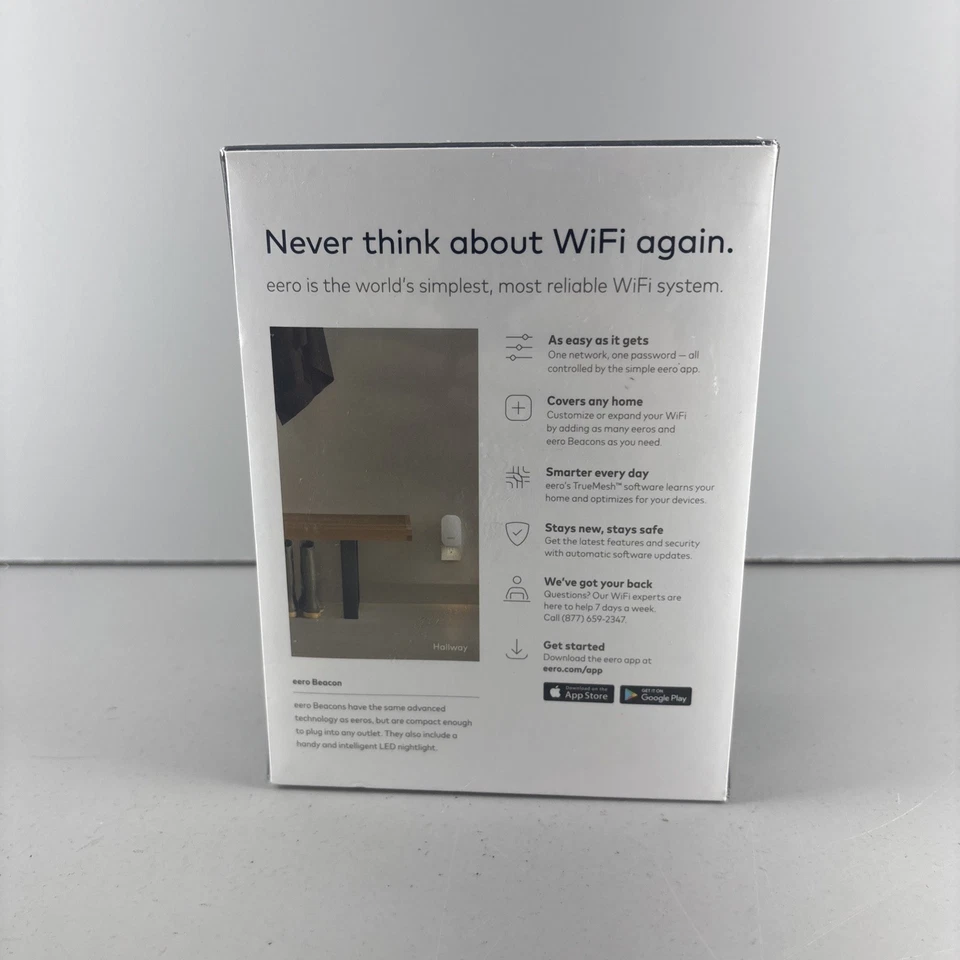 EERO Beacon 350 Mbps Mesh WiFi Range Extender Model D010001 New Sealed Box - Image 3 of 4