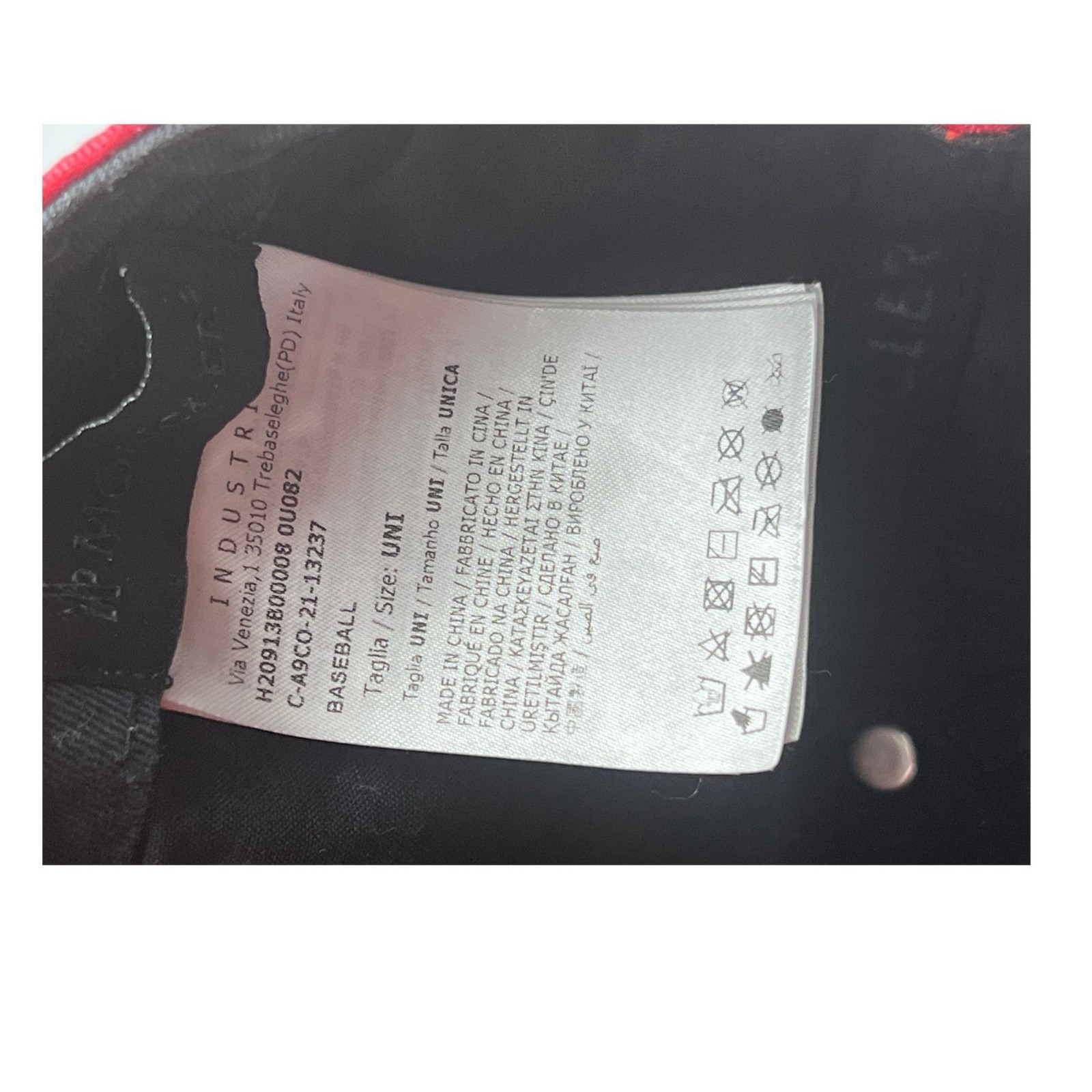 Authentic MONCLER Logo Patch Baseball Cap Hat Red… - image 5