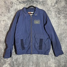 Vintage Michigan Wolverines Jacket Mens Large NCAA Big Ten Football Nike 90s