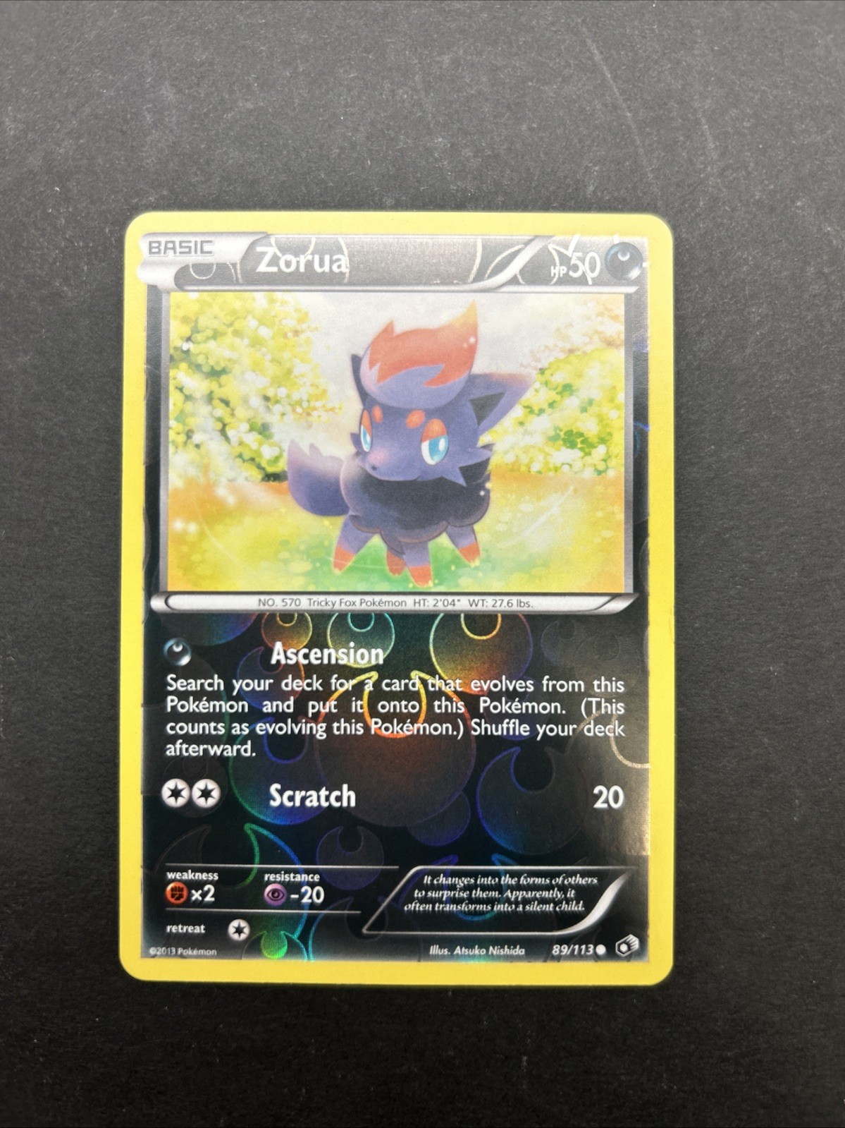 Pokémon TCG Zorua Legendary Treasures 89/113 Reverse Holo Common NM