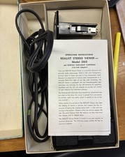Realist 2062 Stereo Slide Viewer   Tested Working   Battery Lamp Attachment Incl