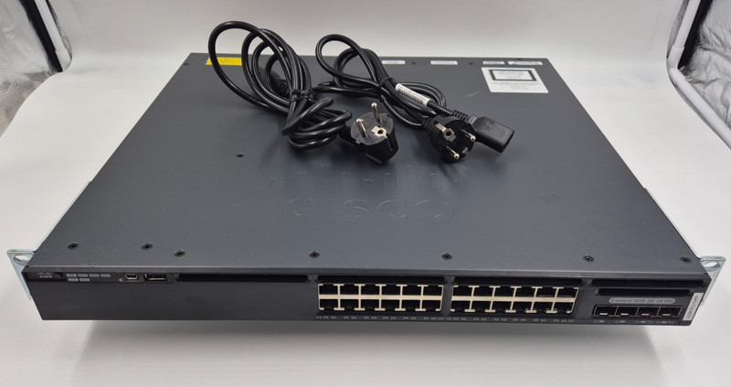 Cisco Catalyst WS-C3650-24TD-S 24x GbE 2x 10G SFP+ Uplink Managed Switch