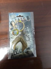 DC Cosplay Comics Aquaman Justice League Metal Keychain Key Ring Pendant NEW