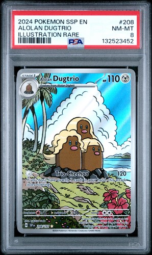 Alolan Dugtrio graded PSA 8 for sale on eBay
