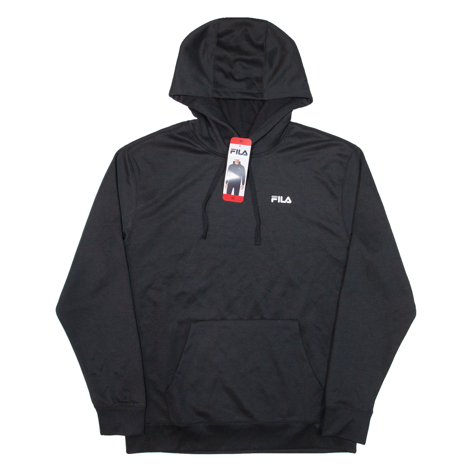 FILA Felpa con Cappuccio Uomo Nera M