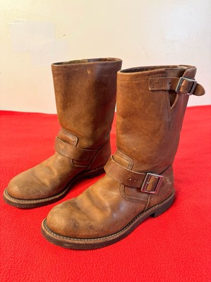 Red Wing Boots 2991 Mens Size 6.5D Engineer Amber Harness Nitrile