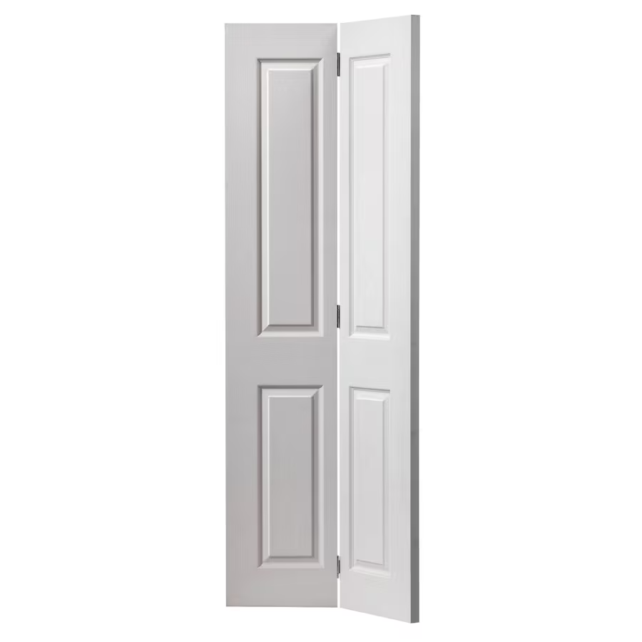 Branded White Primed 4 Panel Smooth Solid Bi-fold Internal Door + UK Delivery