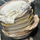 Wm Guérin & Co Limoges France Porcelain Floral Rim Bowls Set of 9 Different Bowl — photo 2