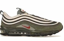 Nike Air Max 97 SE Men’s Cargo Khaki/Orange Low Top Lace-Up Sneakers