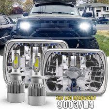 For Jeep Cherokee Xj 1984-2001 Wrangler Yj 1986-1995 5x7 7x6 Led Headlight