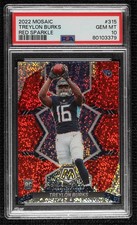 2022 Mosaic Rookies Redemption Pack Red Sparkle Prizm Treylon Burks PSA 10 w5p
