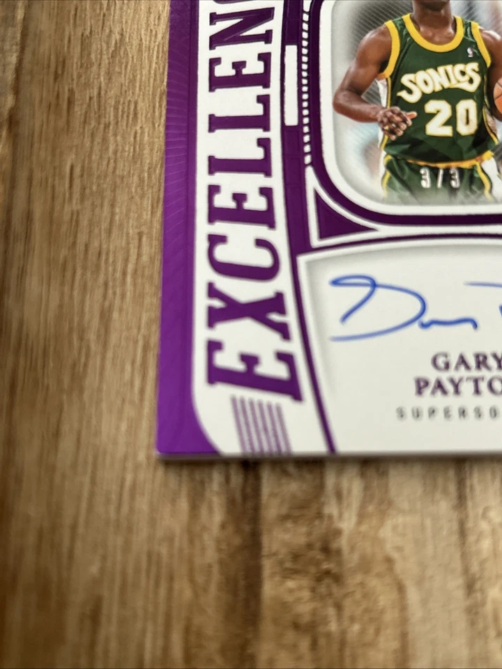 Amatista Panini Flawless Gary Payton Excellence Signatures 2023-24/3 #ES-GPS Foto 3 de 4