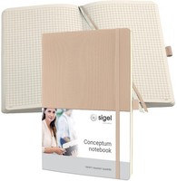 Sigel Notizbuch Conceptum, Din A4, Liniert, Beige