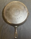 Vintage Griswold Cast Iron #10 Skillet Large Block Logo #716A *Does Not Sit Flat