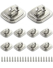 QWORK Laptop Cable Lock Anchor, 10 Pack Steel Desk Mount Anchor 10