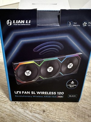 Lian Li Uni Fan SL a RGB Gehäuselüfter, 3er Pack, Daisychain, Schwarz, 120mm