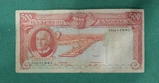 Angola 500 Escudos 1970 Pick 97 VG