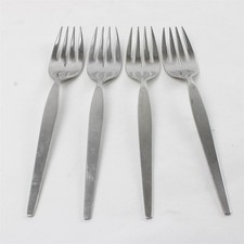 Set Aus 4 Oneida Satinique Edelstahl Salatgabeln 6,25 Zoll