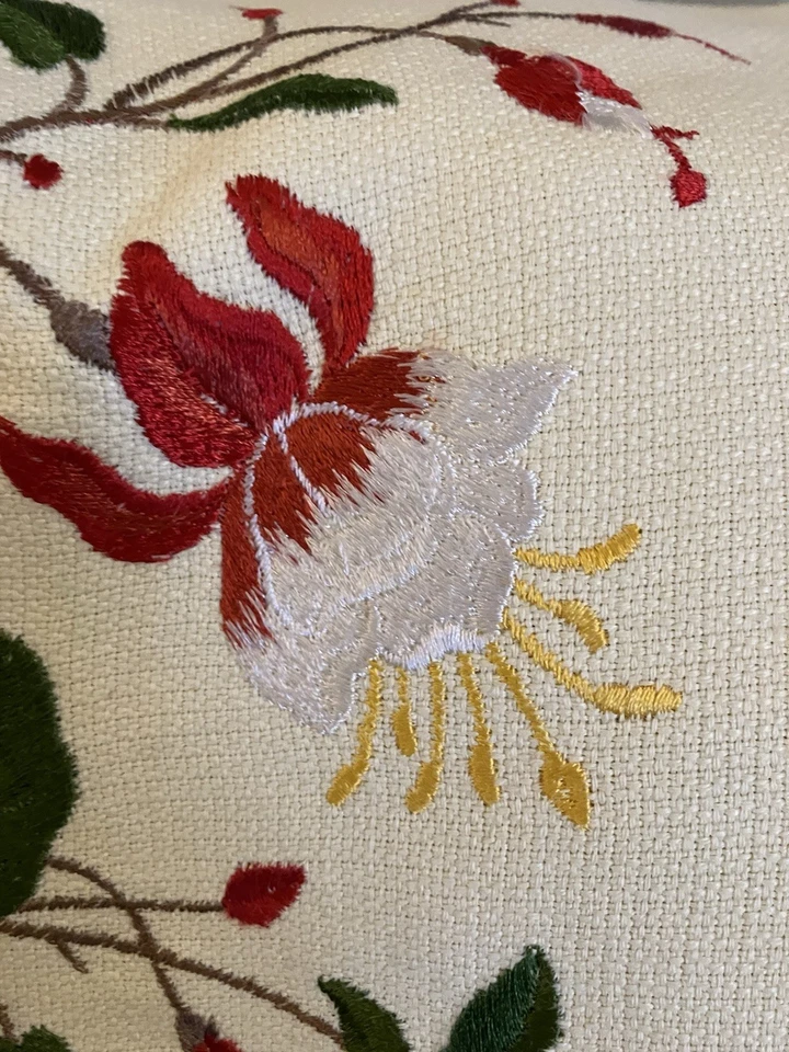 Handmade Embroidered Pillow Covers. Set Of Two. 22”x16 - Image 4 of 4