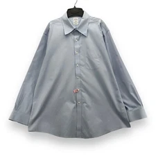 Brooks Brothers Men's L/S Non Iron Button Front Shirt Size 18 - 4/5 Regent Blue