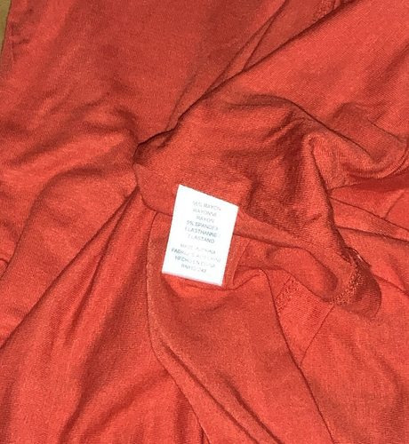 New BOBEAU Double Layer Front Basic Tank Top Stretch Rayon L Orange NWT - Picture 5 of 6