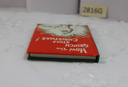DR. SEUSS HOW THE GRINCH STOLE CHRISTMAS MINI HARDCOVER BOOK--1985 (NEVER READ) - Picture 4 of 15