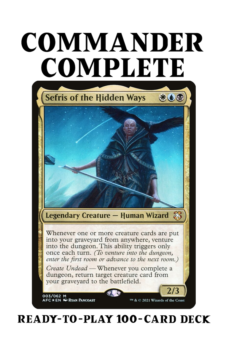 Sefris of the Hidden Ways VENTURE INTO THE DUNGEON Magic MTG Commander Deck  | eBay