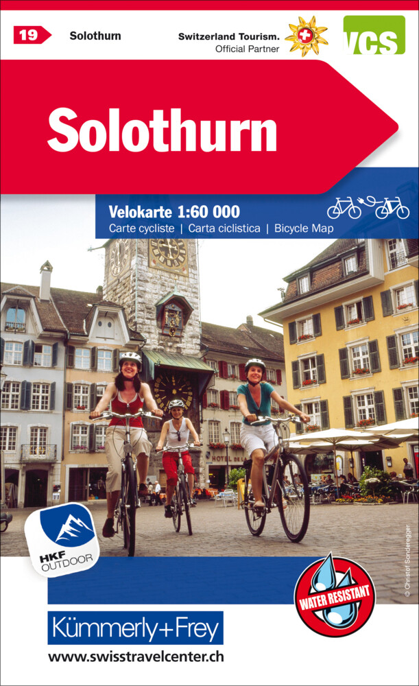 Thumbnail - Kümmerly+frey Velokarte 19 Solothurn 1:60.000 (land-)karte Deutsch