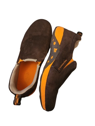 Merrell Kids Jungle Moc Shoes Hiking Trail Suede Leather Size 5M Orange Brown - Picture 4 of 8