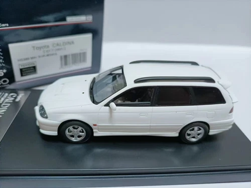 Hi story 1:43 Toyota CALDINA station Wagon Model Toyota Caldina GT-T White - Picture 2 of 6