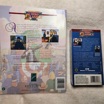 1993 ANIMATED HERO CLASSICS ABRAHAM LINCOLN VHS TAPE- Sealed