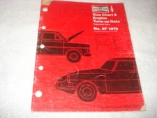1979 Champion Spark Plug Import Car Tune-up Specification Guide