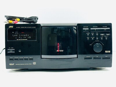 CDコンポ JVC XL-MC334BK 200 Disc CD Change With Audio Cable Works Well