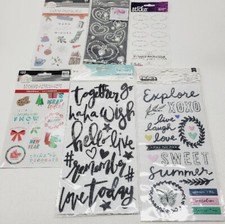6 Sets Of Sticker Lot Miscellaneous The Happy Planner Sticko Dear Lizzy Ect