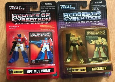 Figurines Transformers Heroes of Cybertron Optimus Prime et Mégatron - Photo 1/2